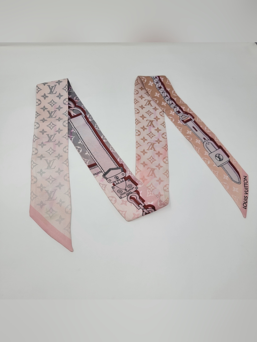 Louis Vuitton 100%  Silk Scarf Bandeau - Picture 6 of 9